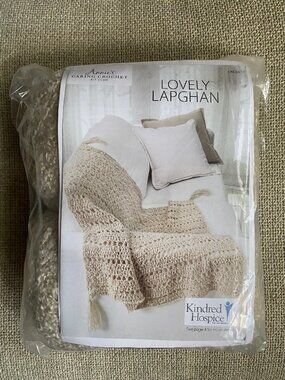 Annie's Caring Crochet Kit Club Lovely Lapghan CKC30 Soft Neutral Tone